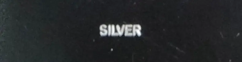 「silver」の刻印