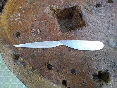 ペーパーナイフ製作工程